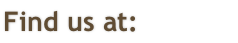 Find us at: